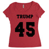 Trump 45 jersey number Women's Triblend Scoop T-shirt