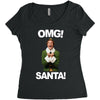 omg santa will ferrell Women's Triblend Scoop T-shirt