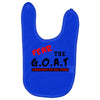 the goat white t shirt greatest of all time basketball baseball footba Baby Bibs