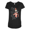 hiding in the dark Maternity Scoop Neck T-shirt