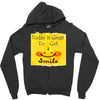 smile Zipper Hoodie