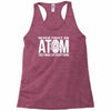 never trust an atom   make up everything Racerback Tank