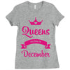 queens are born in december Ladies Fitted T-Shirt