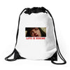 Life Is Boring Drawstring Bags
