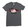 April Peeking Out Baby Girl in Spanish Ladies Fitted T-Shirt