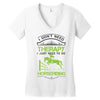 I Don't Need Therapy Just to Do Horseriding Women's V-Neck T-Shirt
