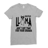 nurse lama Ladies Fitted T-Shirt