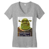 shrek mug shot funny Women's V-Neck T-Shirt