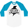 captain awesome 3/4 Sleeve Shirt
