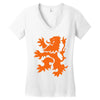 lion rampant Women's V-Neck T-Shirt