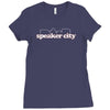 speaker city Ladies Fitted T-Shirt
