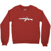 banksy style ak47 art   funny Crewneck Sweatshirt