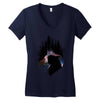 Mononoke Hime Siluet Women's V-Neck T-Shirt