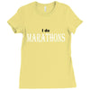 i do marathons Ladies Fitted T-Shirt