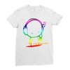 colorful music man Ladies Fitted T-Shirt