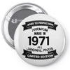 Premium Vintage 1971 Pin-back button