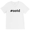 Ootd Outfit Of The Day V-Neck Tee