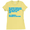 my friend thinks he's smart Ladies Fitted T-Shirt