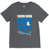 swim mom loud and proud sports athlete athletic V-Neck Tee