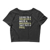 natural queens rock Crop Top