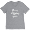 bride's drinking team diamond ring bachelorette V-Neck Tee