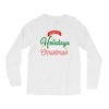 we wish you happy holidays &amp; merry christmas Long Sleeve Shirts