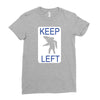 keep left shark Ladies Fitted T-Shirt