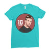 messi top Ladies Fitted T-Shirt