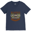 beards turn laziness into awesomeness V-Neck Tee