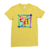 pop off brush Ladies Fitted T-Shirt
