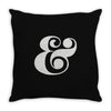 ampersand Throw Pillow