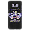 military, women's proud air force mom of her military son u Samsung Galaxy S8 Plus