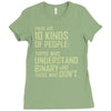 10 kinds of people binary Ladies Fitted T-Shirt
