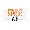 pumpkin spice af License Plate