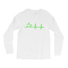 morning coffee heatbeat ekg Long Sleeve Shirts