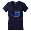 i Stopped Playing Fortnite To Be Here Women's V-Neck T-Shirt