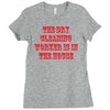 dry cleaning worker in the house Ladies Fitted T-Shirt