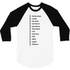 Beard Growth Scale 3/4 Sleeve Shirt