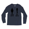 my wife your wife black design Long Sleeve Shirts