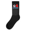 i heart zombies scary eye bloody heart halloween Socks