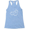 rude hands, ideal gift or birthday present. Racerback Tank