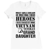 Vietnam Veteran Granddaughter Ladies Fitted T-Shirt