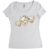 albert einstein Women's Triblend Scoop T-shirt