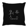cute stick figures Throw Pillow