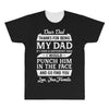 Dear Dad Thanks for Being My Dad All Over Men's T-shirt