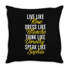 be golden Throw Pillow