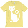 white cat funny T-Shirt