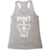 british pint funny Racerback Tank