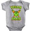 vegan pirate Baby Bodysuit