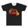 pizza and cats All Over Men's T-shirt